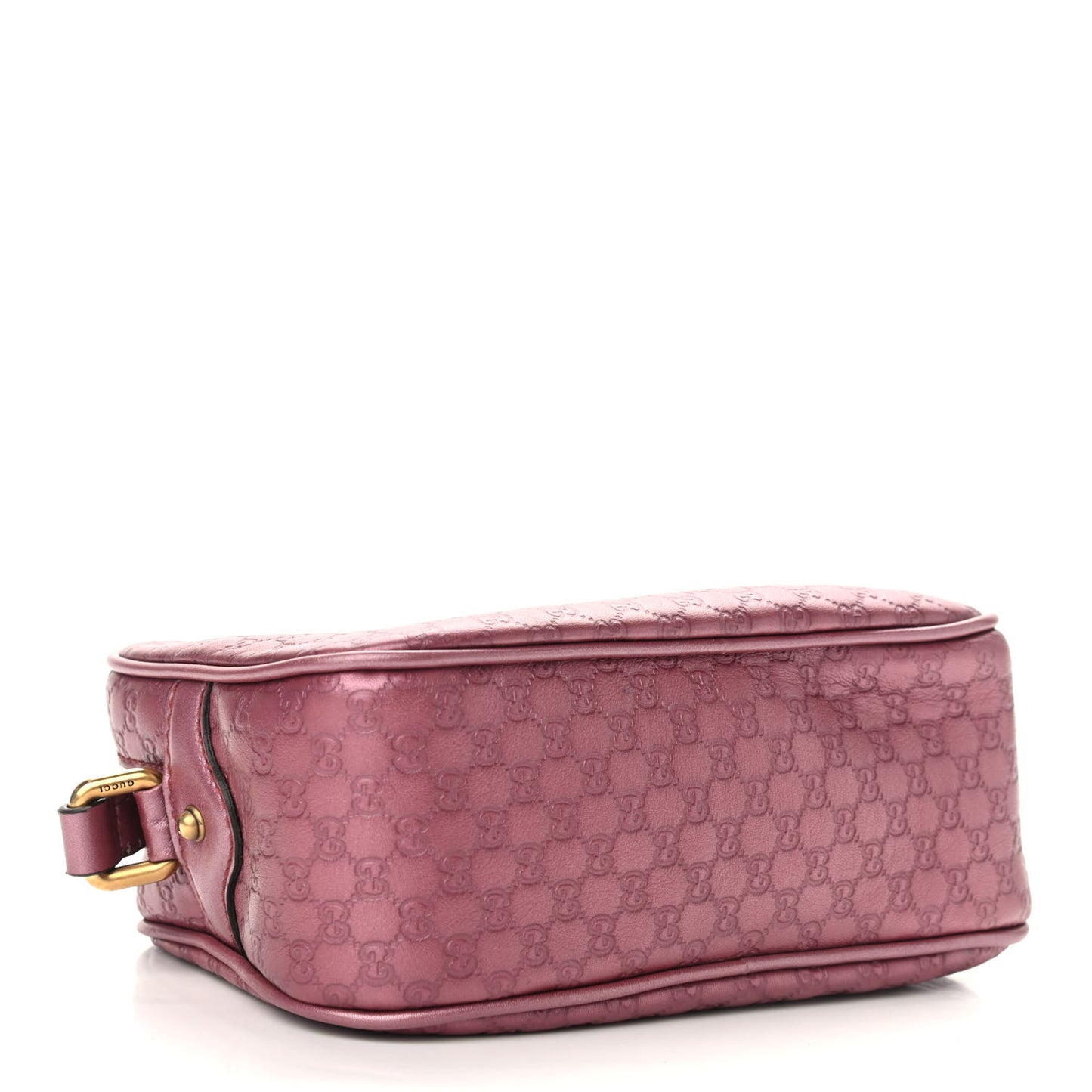 Metallic Soft Microguccissima Sunshine Disco Crossbody Bag Vintage Rose