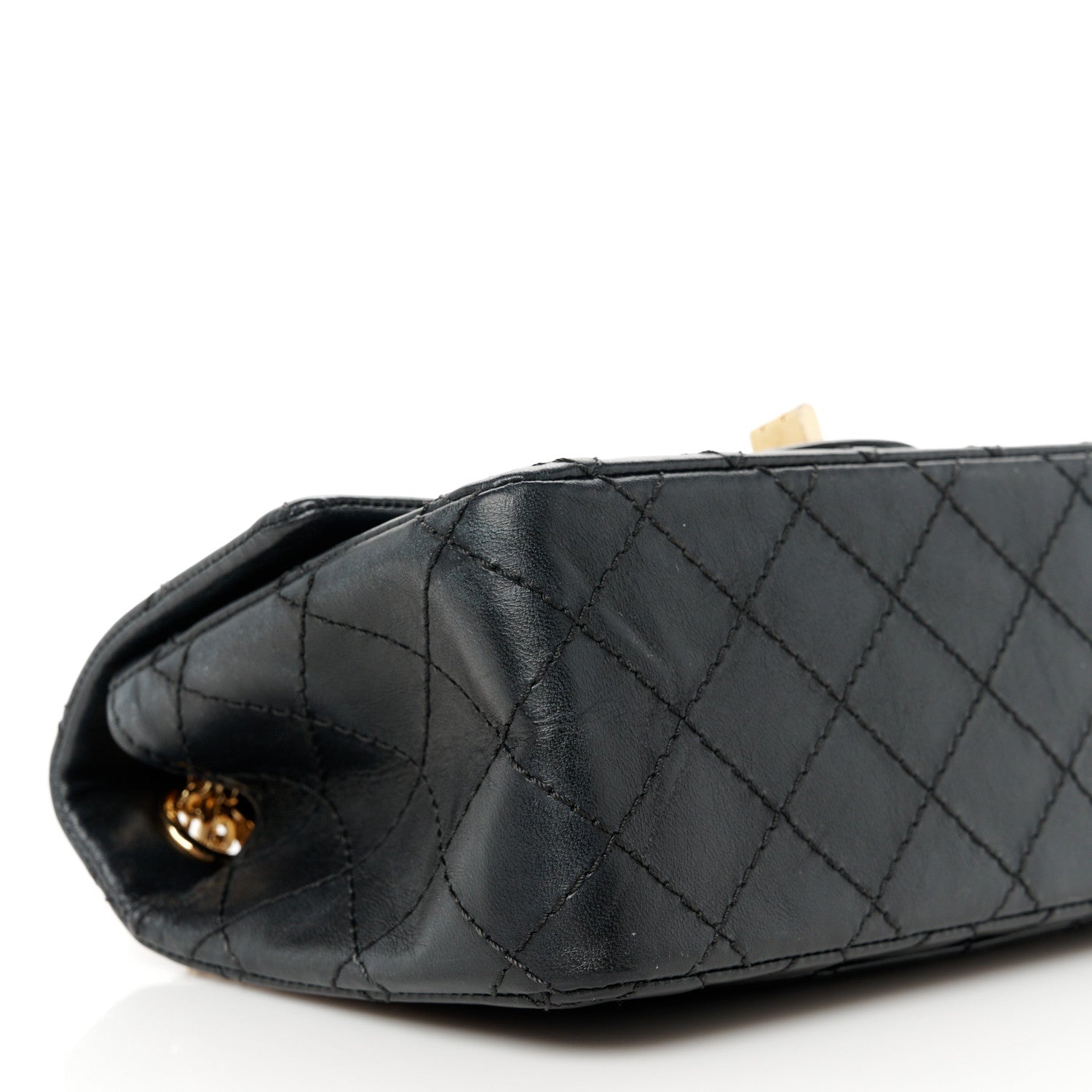 Chanel Aged Calfskin Quilted 2.55 Reissue Mini Flap Black 9 of 10