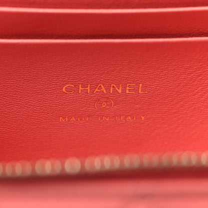 Chanel Lambskin Quilted Small Charming Top Handle Vanity Case With Chain Pink 6 of 12