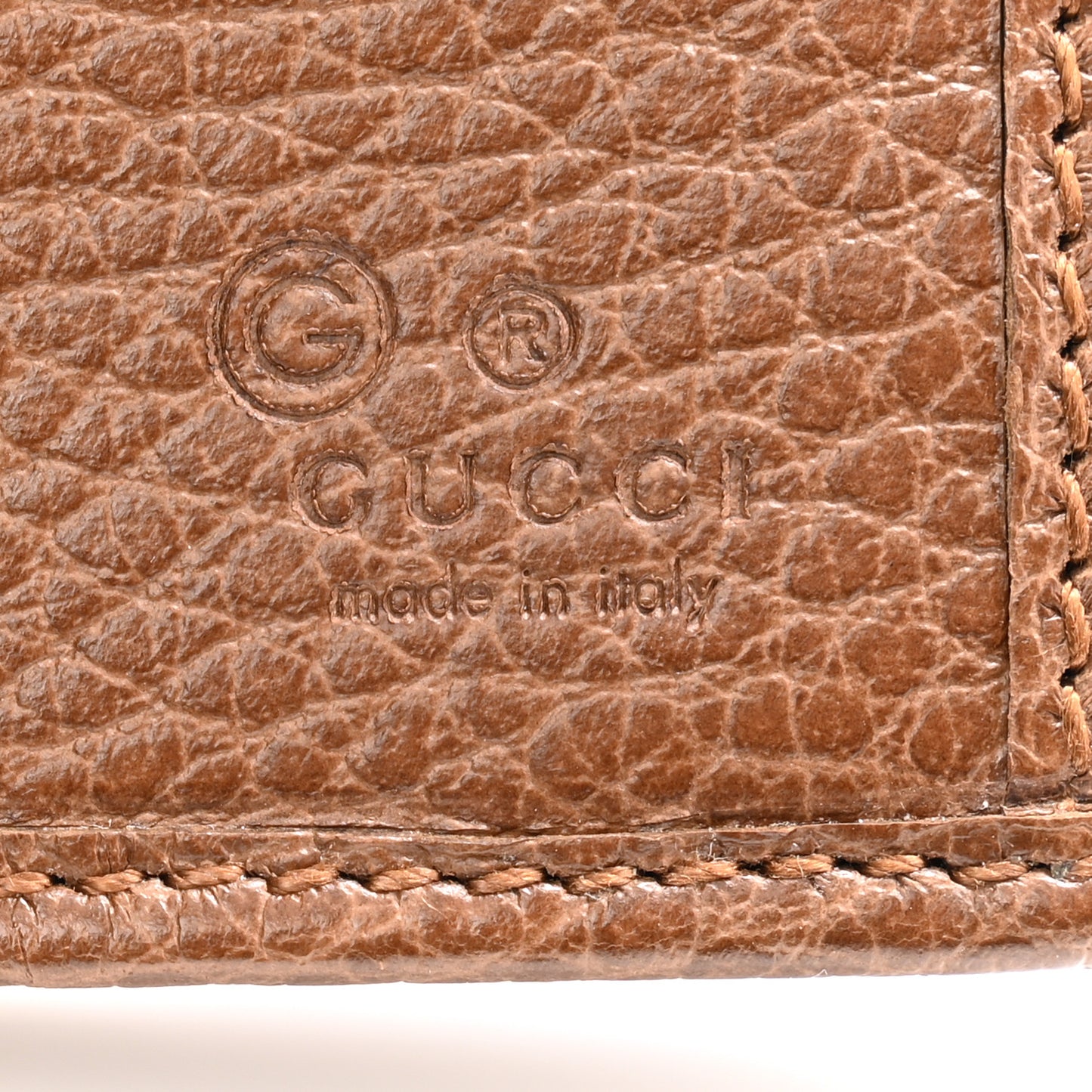 Monogram Metal Bar Continental Flap Wallet Beige Ebony Dark Brown