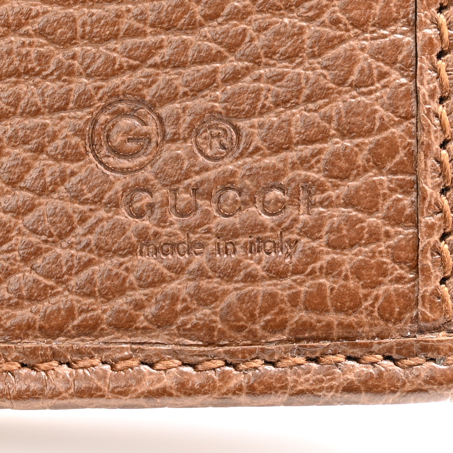 Gucci Monogram Metal Bar Continental Flap Wallet Beige Ebony Dark Brown 7 of 12