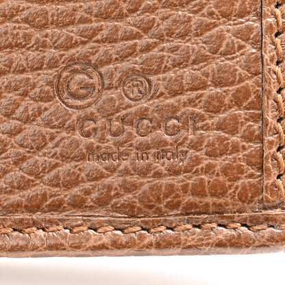 Gucci Monogram Metal Bar Continental Flap Wallet Beige Ebony Dark Brown 7 of 12