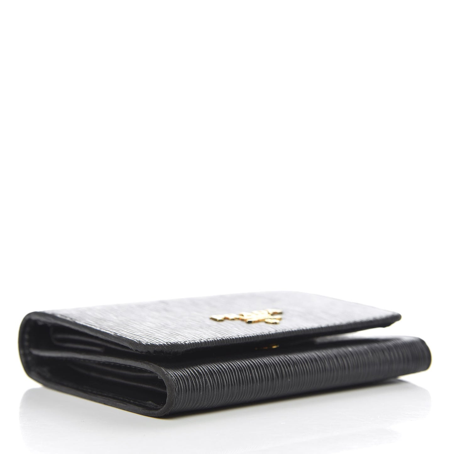 Vitello Move Tri-Fold Compact Wallet Black