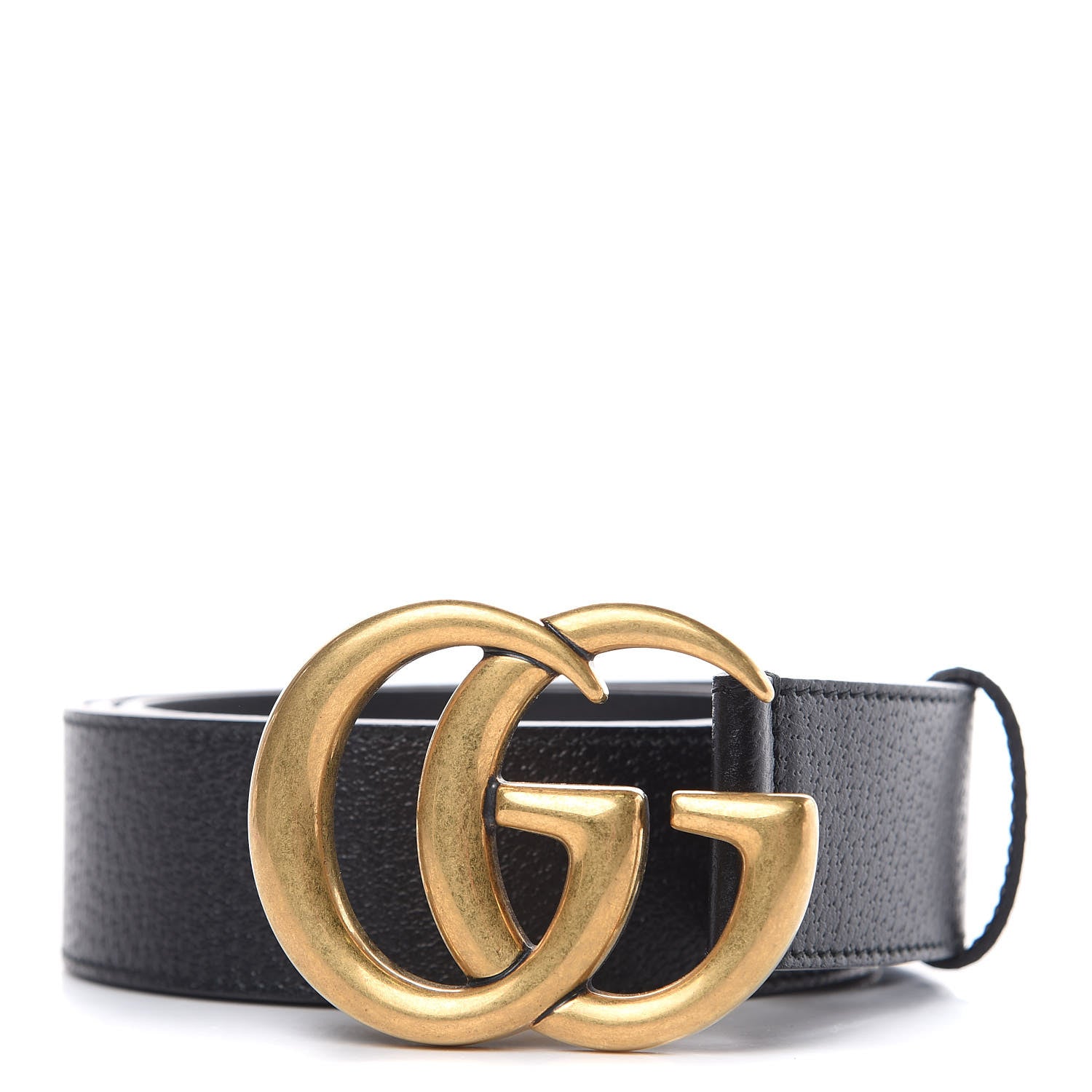 Gucci Textured Calfskin Double G 40mm Belt 100 40 Black 1 of 6