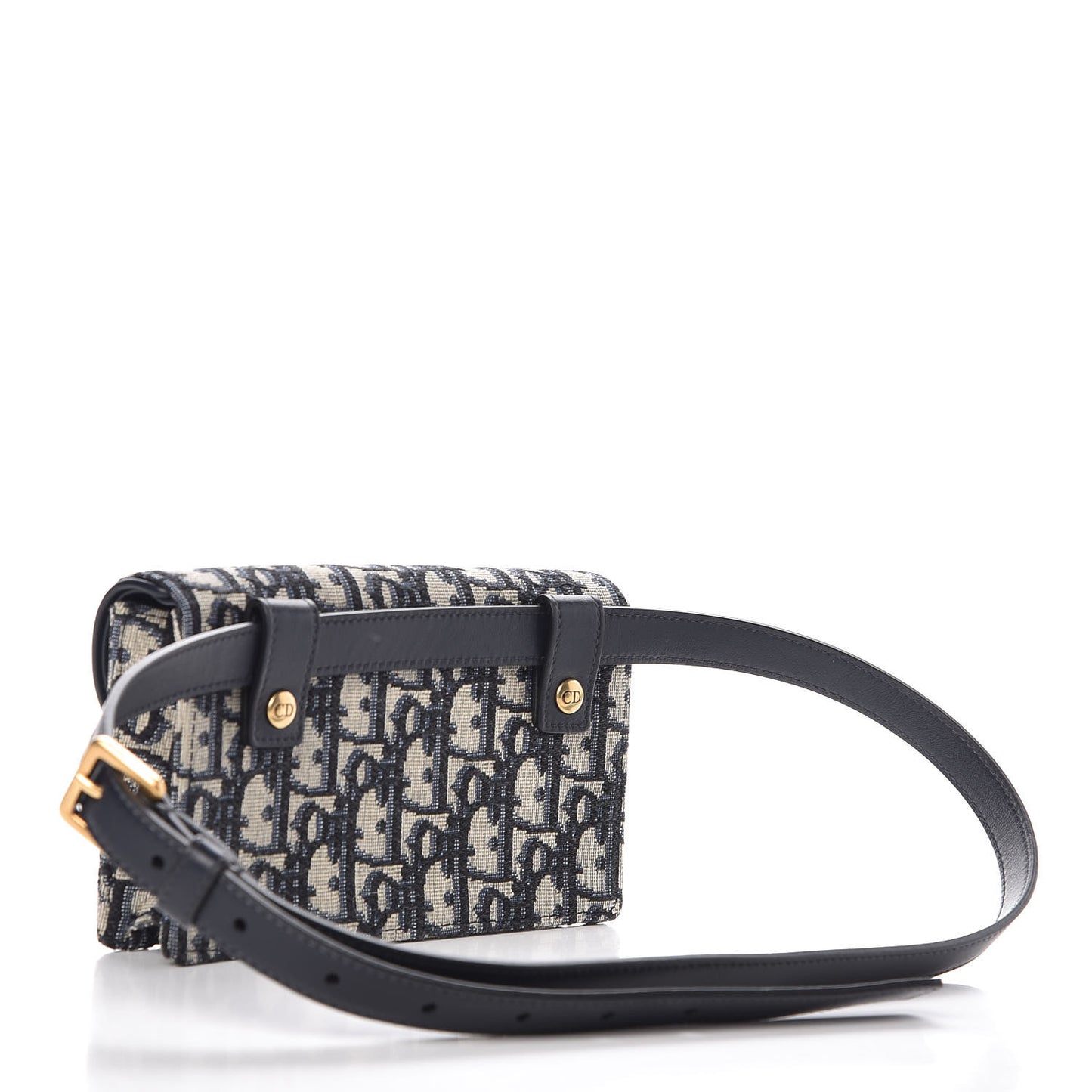 Oblique Saddle Belt Bag Blue