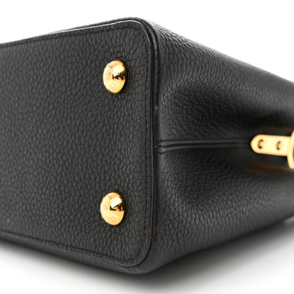 Louis Vuitton Taurillon Capucines PM Black 9 of 12