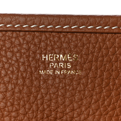 Hermes Taurillon Clemence Evelyne III PM Gold 6 of 10