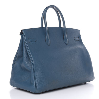 Hermes Fjord Birkin 40 Bleu Tempete 3 of 39