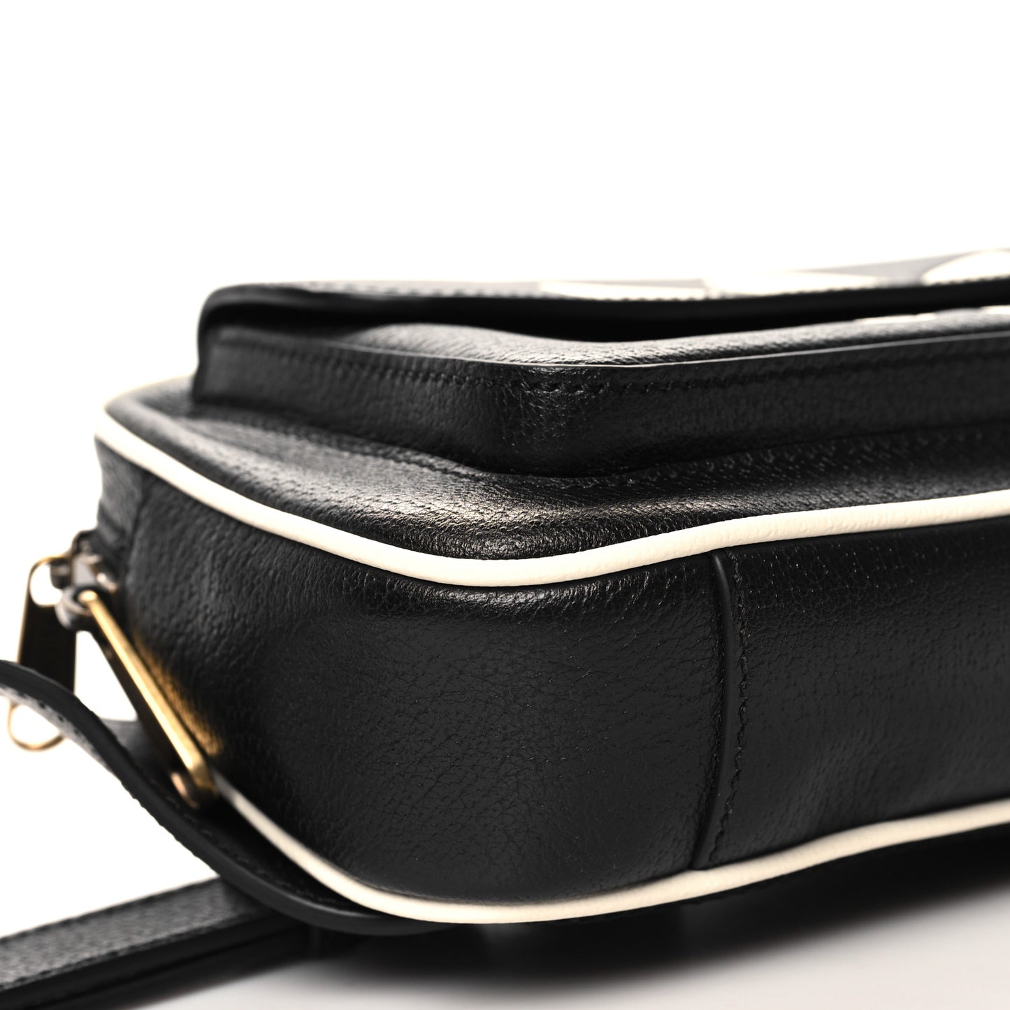X ADIDAS Textured Dollar Calfskin Belt Bag Black