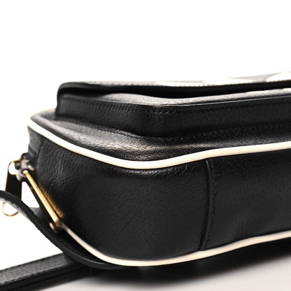 Gucci X ADIDAS Textured Dollar Calfskin Belt Bag Black 9 of 10