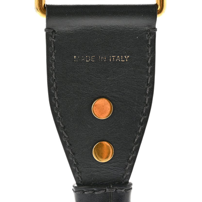Christian Dior Oblique Studded Shoulder Strap Blue 3 of 6