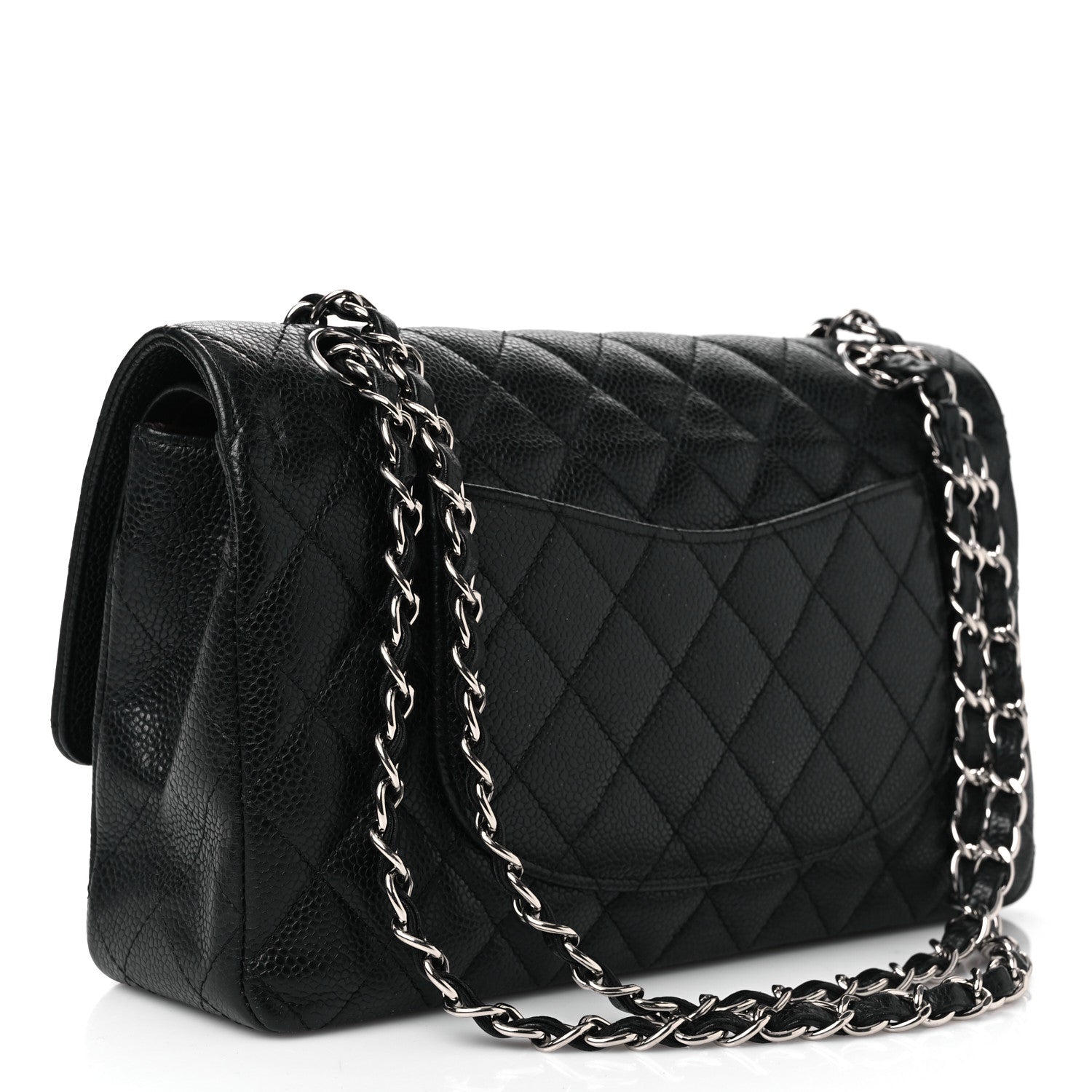 Chanel Caviar Quilted Medium Double Flap Black 2 of 10