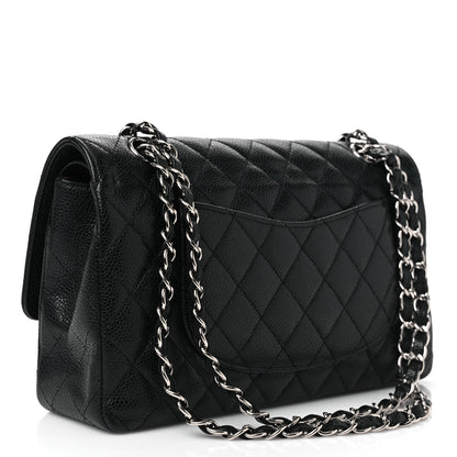Chanel Caviar Quilted Medium Double Flap Black 2 of 10