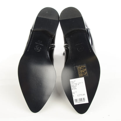 Chanel Glazed Calfskin Zip Ankle Boots 37.5 Black 5 of 7