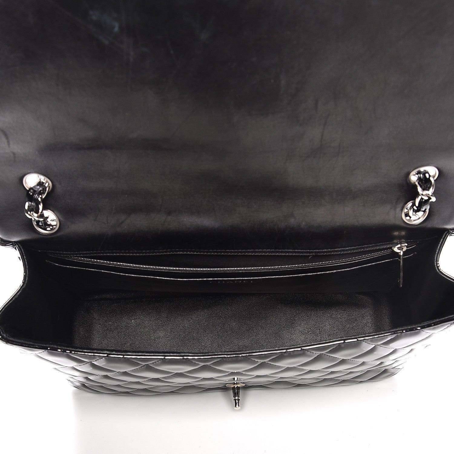 Chanel Patent Quilted Maxi Single Flap Black 5 of 11