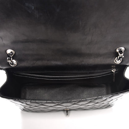 Chanel Patent Quilted Maxi Single Flap Black 5 of 11