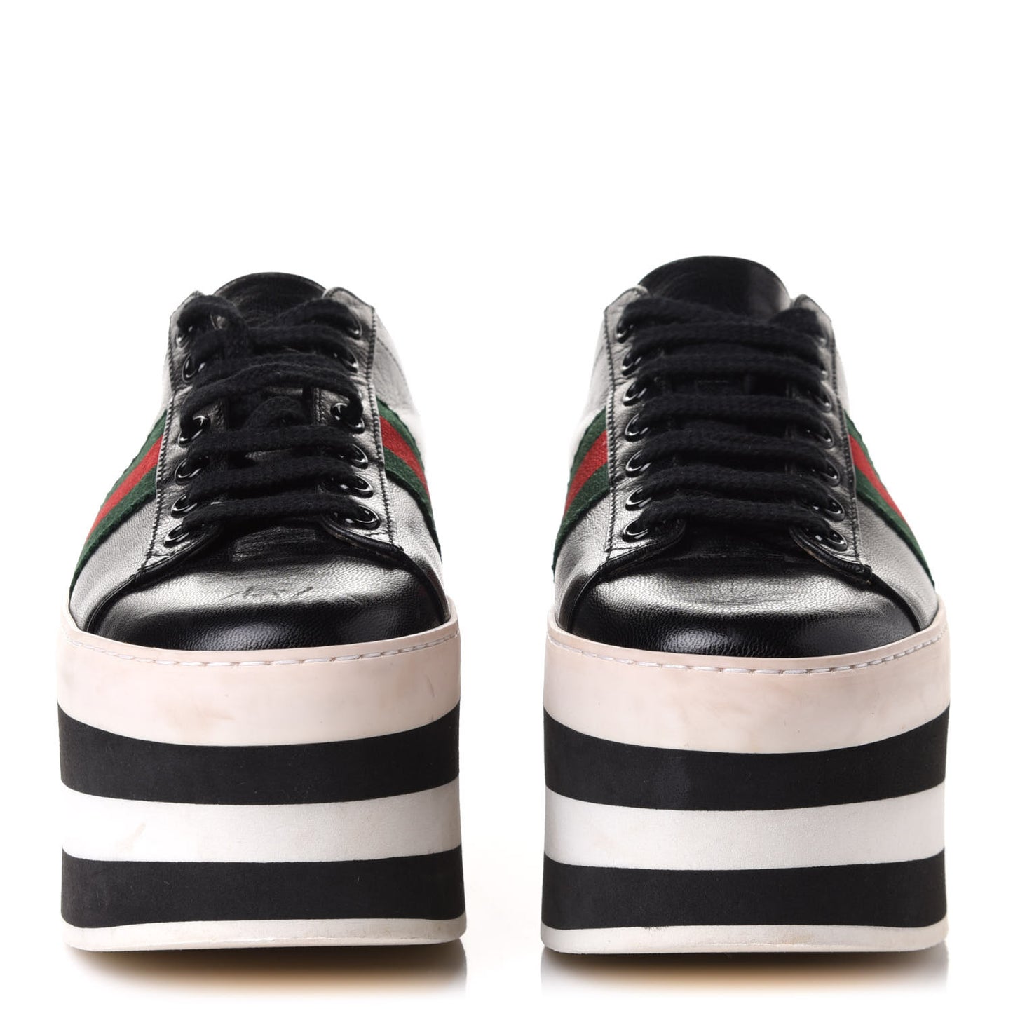 Malaga Kid Peggy Platform Sneakers 37.5 Black White