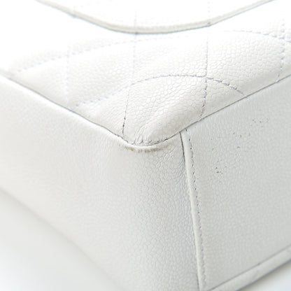 Chanel Caviar Quilted Petit Shopping Tote PST White 11 of 23