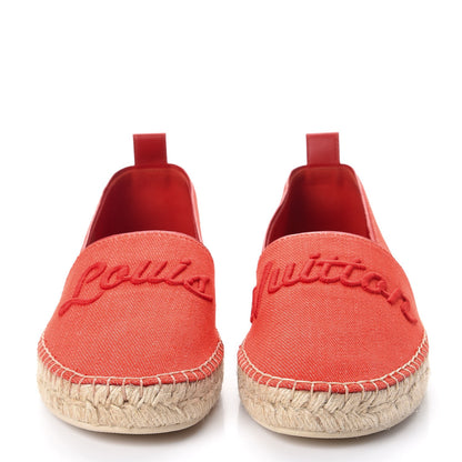 Louis Vuitton Canvas Waterfall Espadrille 38 Rouge 2 of 9