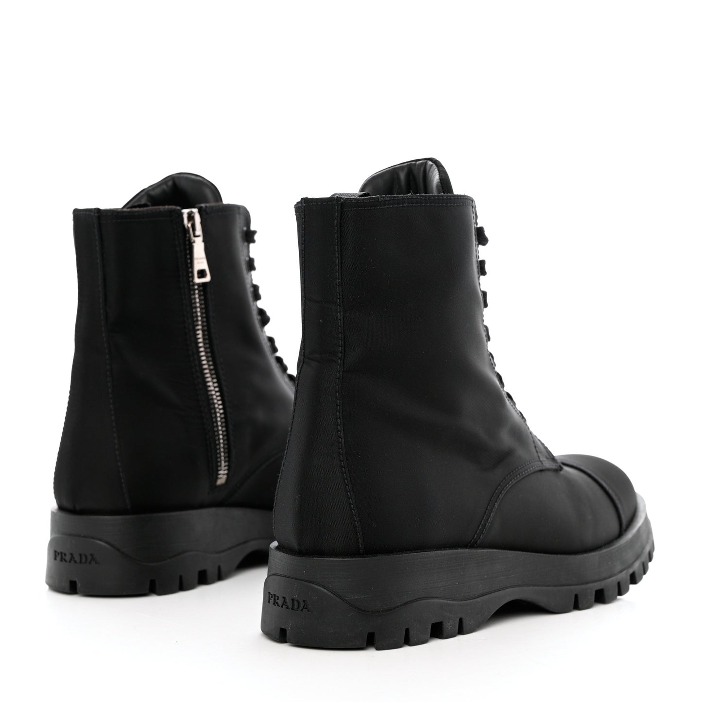 Nylon Gabardine Captoe 30mm Combat Boots 37 Black