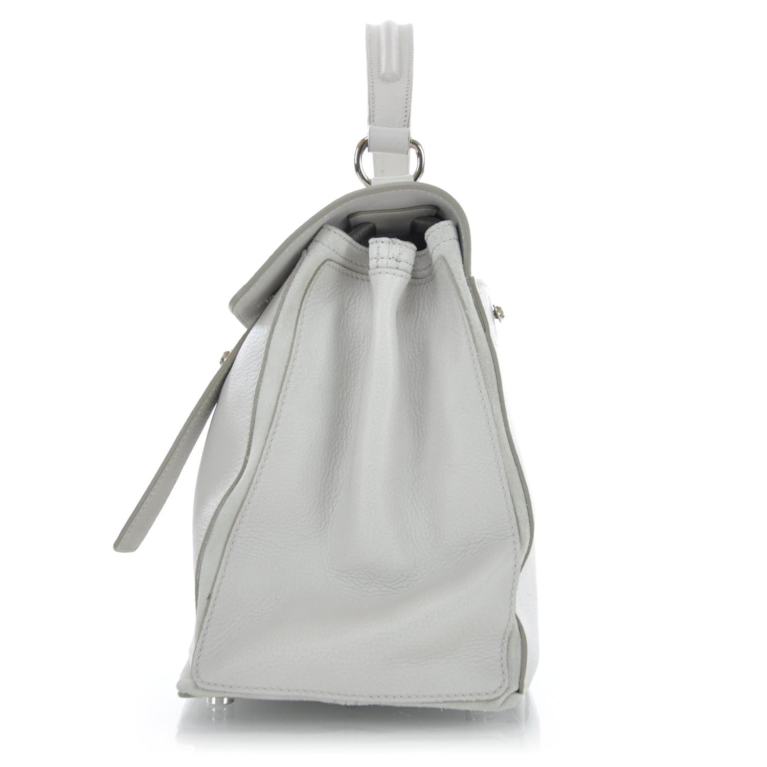 Saint Laurent Leather Medium Muse Two White 4 of 9