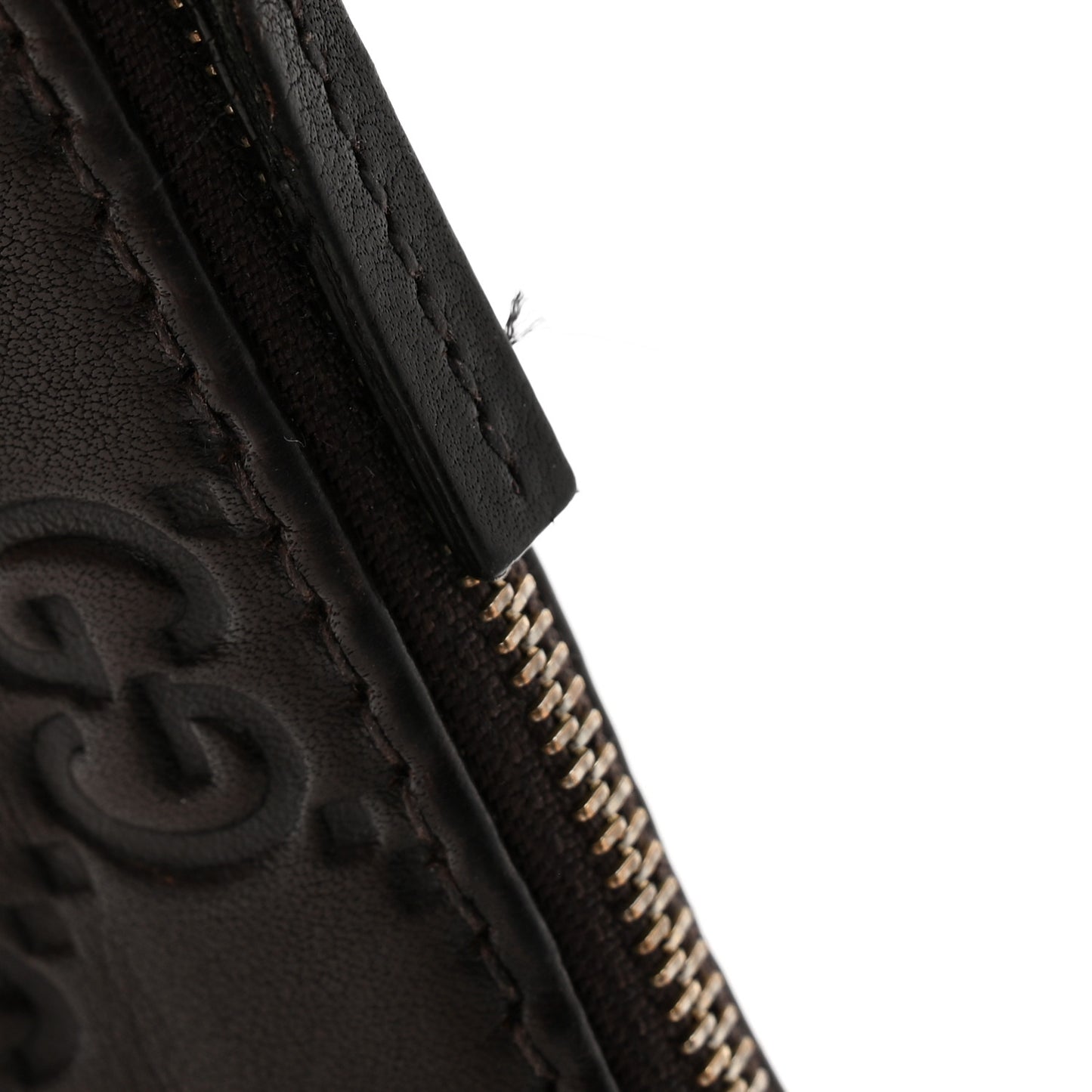 Guccissima Key Case Brown