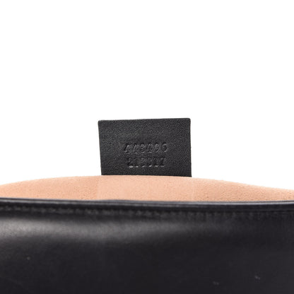 Gucci Calfskin Matelasse Animal Studs Medium GG Marmont Shoulder Bag Black 9 of 10