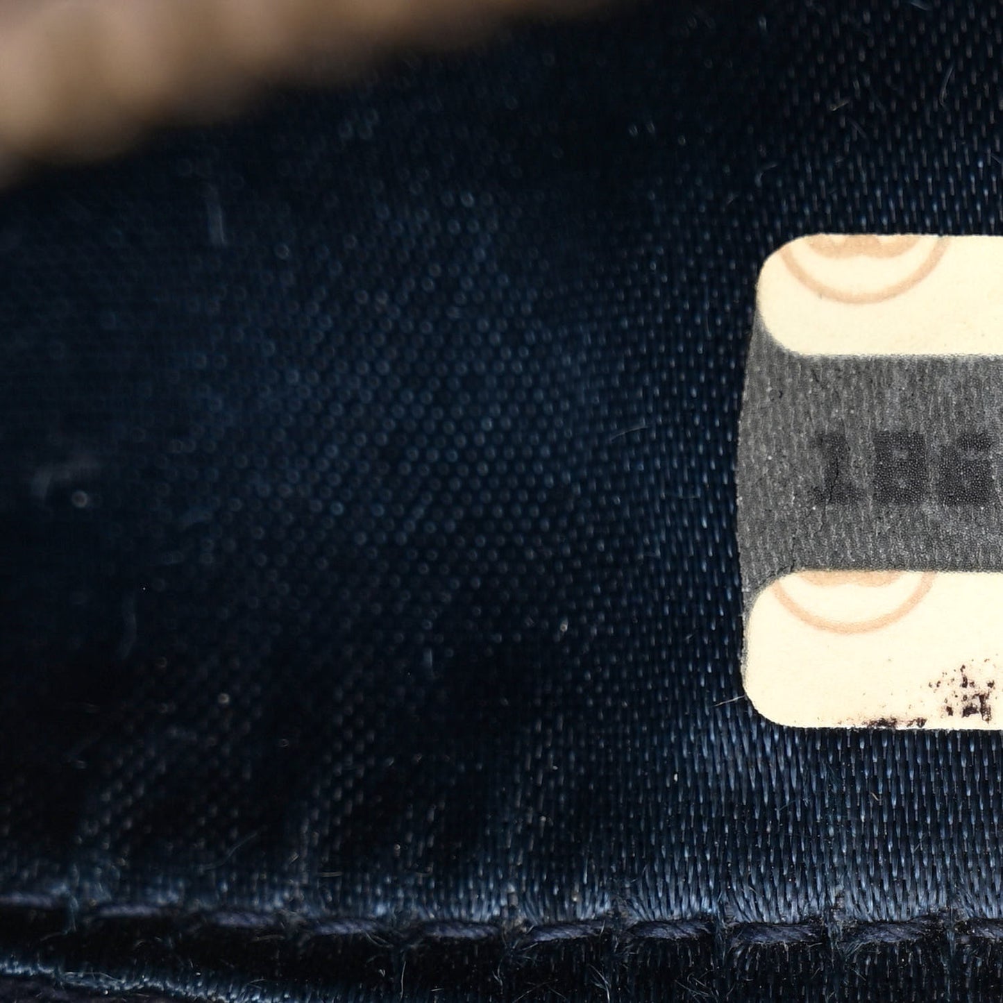 Lambskin Quilted Tassel Camera Case Navy