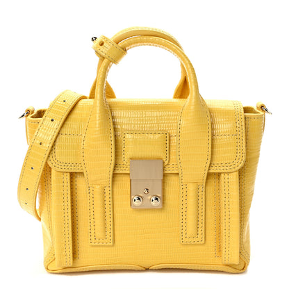 3.1 Phillip Lim Lizard Embossed Calfskin Mini Pashli Satchel Sunshine 1 of 8