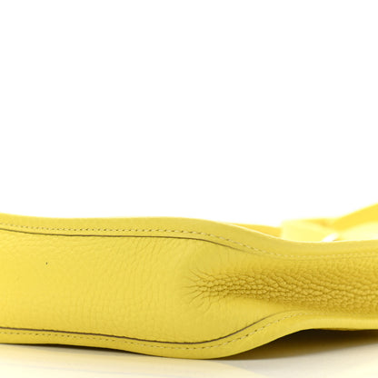 Hermes Taurillon Clemence Evelyne TPM Lime 10 of 12