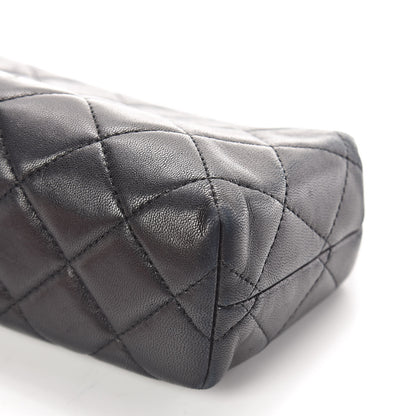 Chanel Lambskin Quilted Cosmetic Case Black 9 of 9