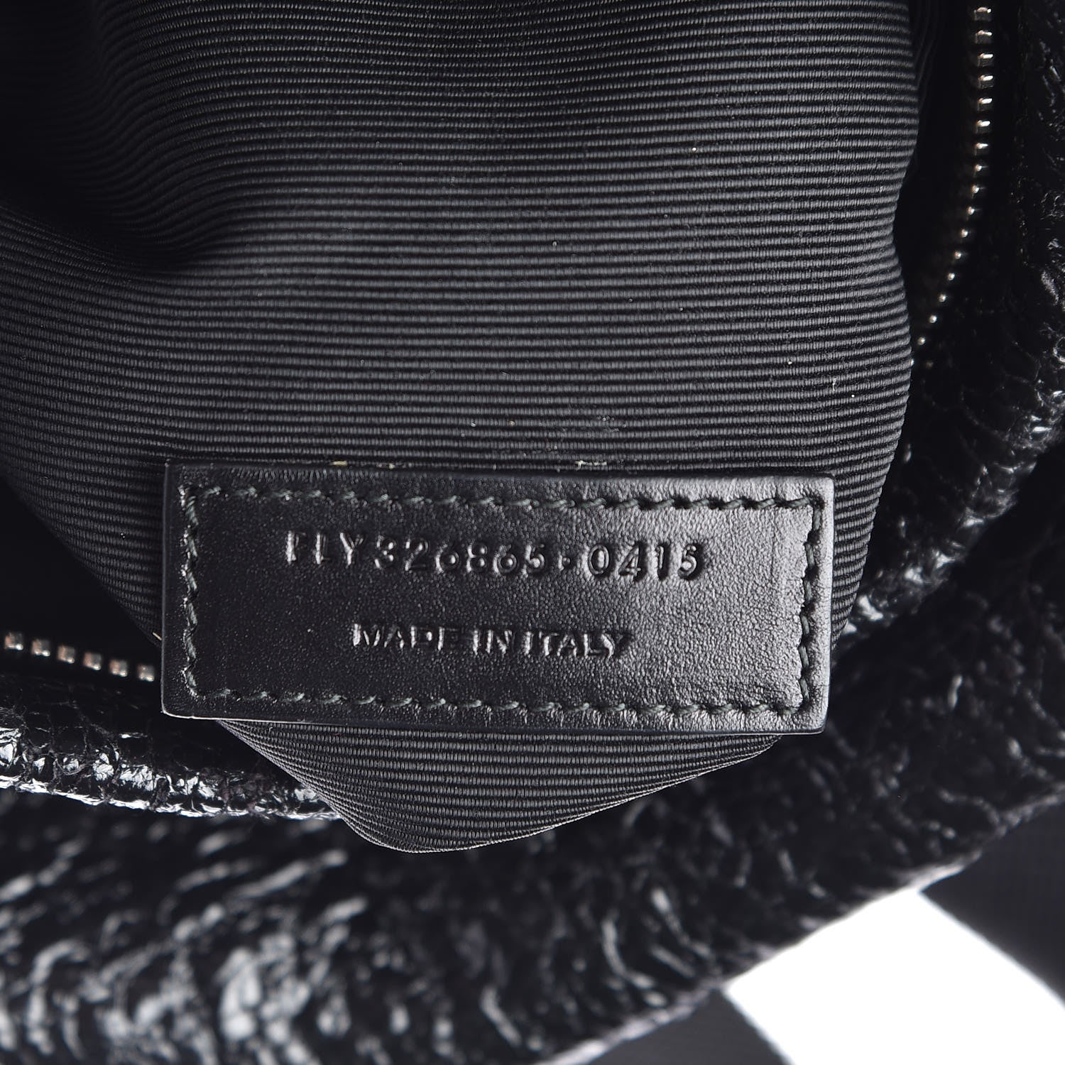 Saint Laurent Coated Canvas Hunting Backpack Black 7 of 20