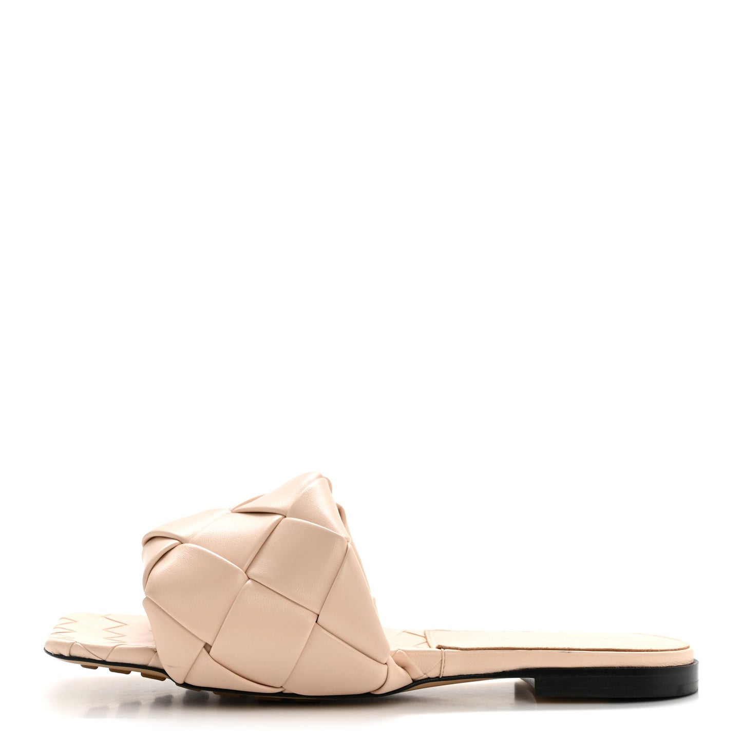 Nappa Maxi Intrecciato Lido Flat Sandals 38 Bandage