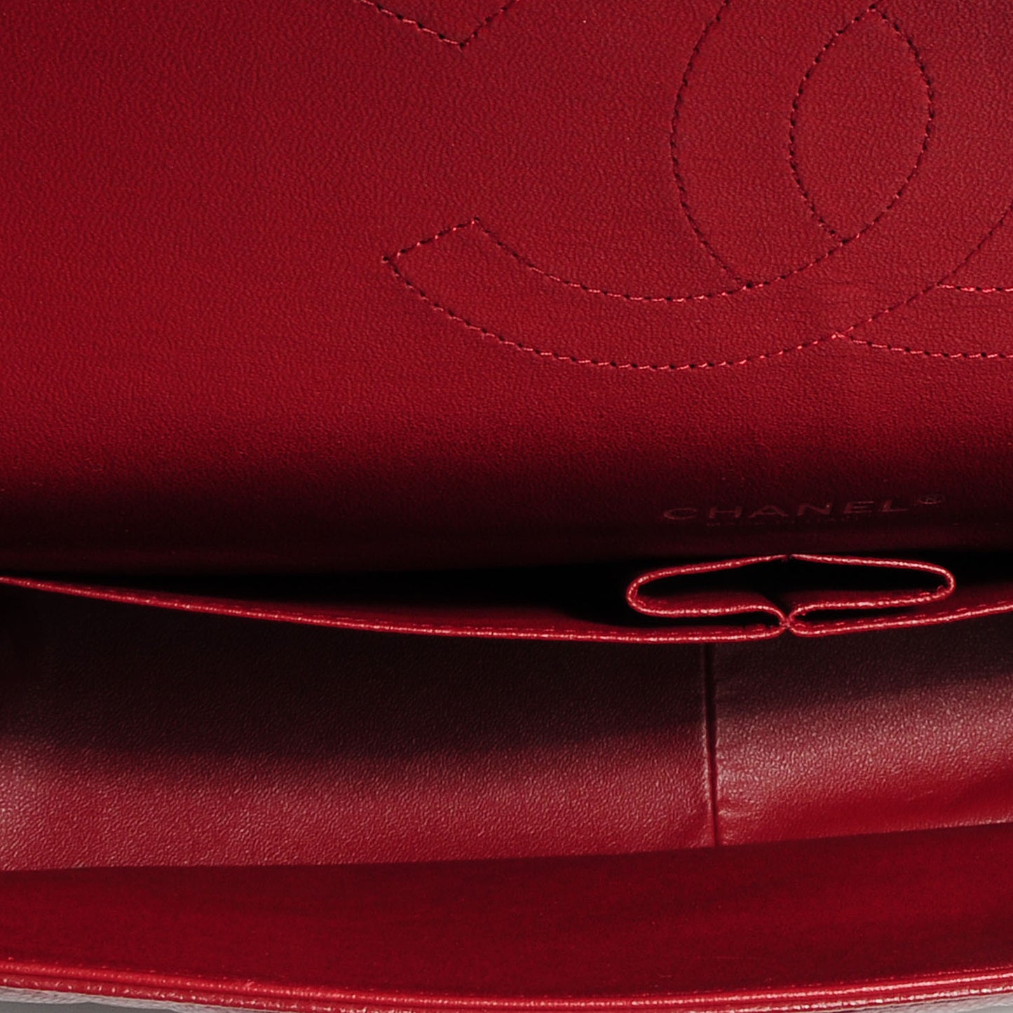 Caviar Quilted Maxi Double Flap Red