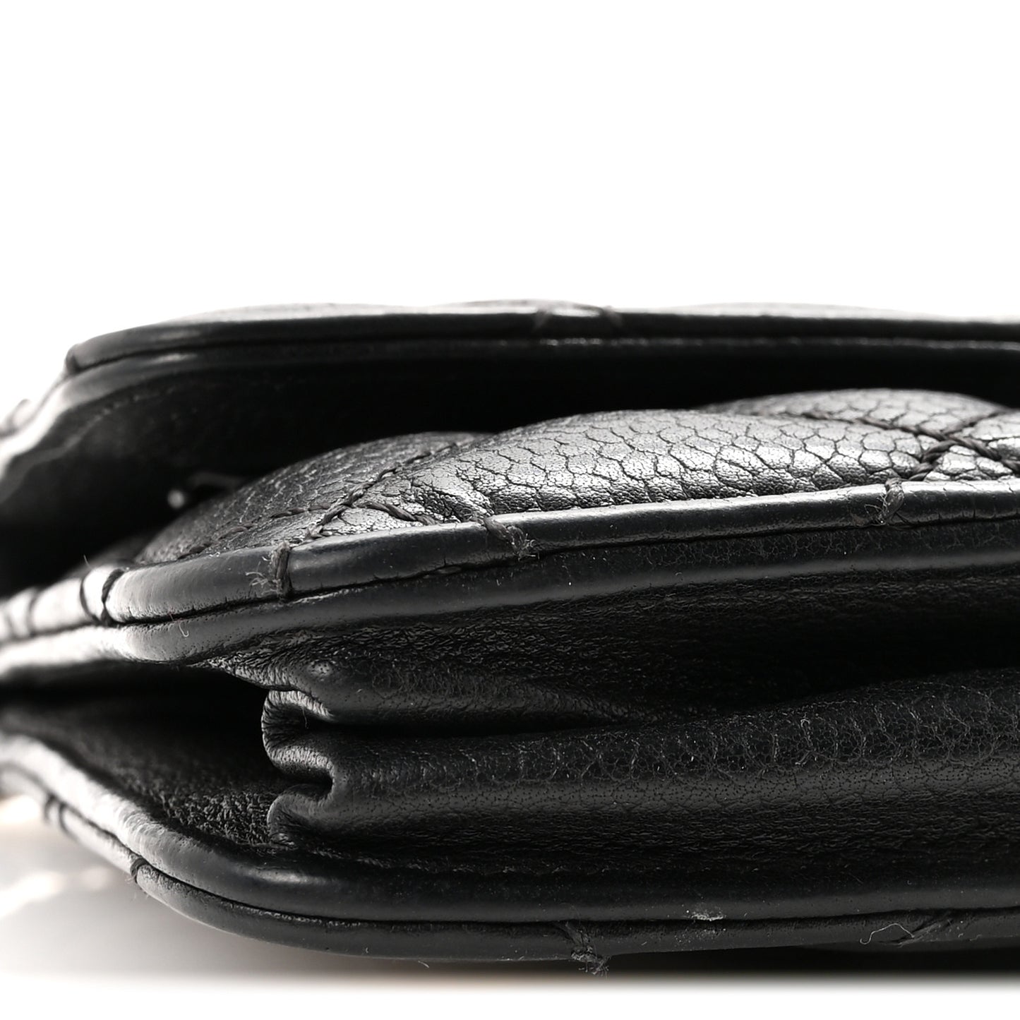 Caviar Quilted Paris Dallas Wallet on Chain WOC Black