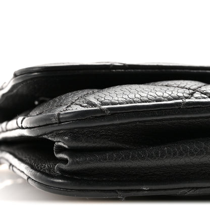 Chanel Caviar Quilted Paris Dallas Wallet on Chain WOC Black 10 of 11