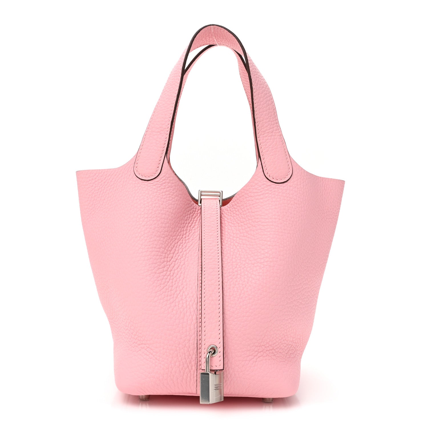 Hermes Taurillon Clemence Picotin Lock 18 PM Rose Sakura 1 of 10