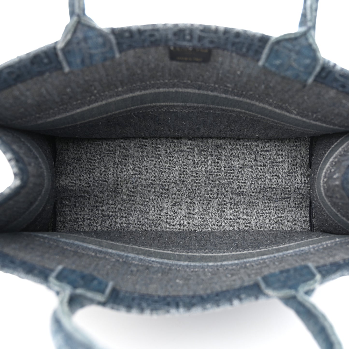 Oblique Denim Book Tote Denim Blue