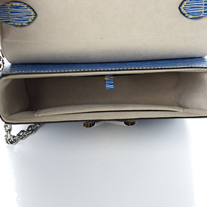 Louis Vuitton Epi Twist Shoulder Bag MM Denim Light 5 of 9