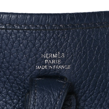 Hermes Taurillon Clemence Amazone Evelyne TPM Bleu Nuit Bleu Indigo 6 of 10