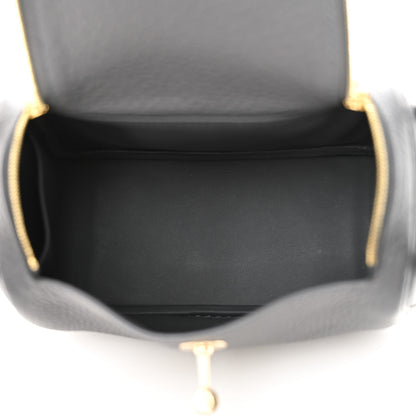 Hermes Taurillon Clemence Mini Lindy 20 Ardoise 5 of 11