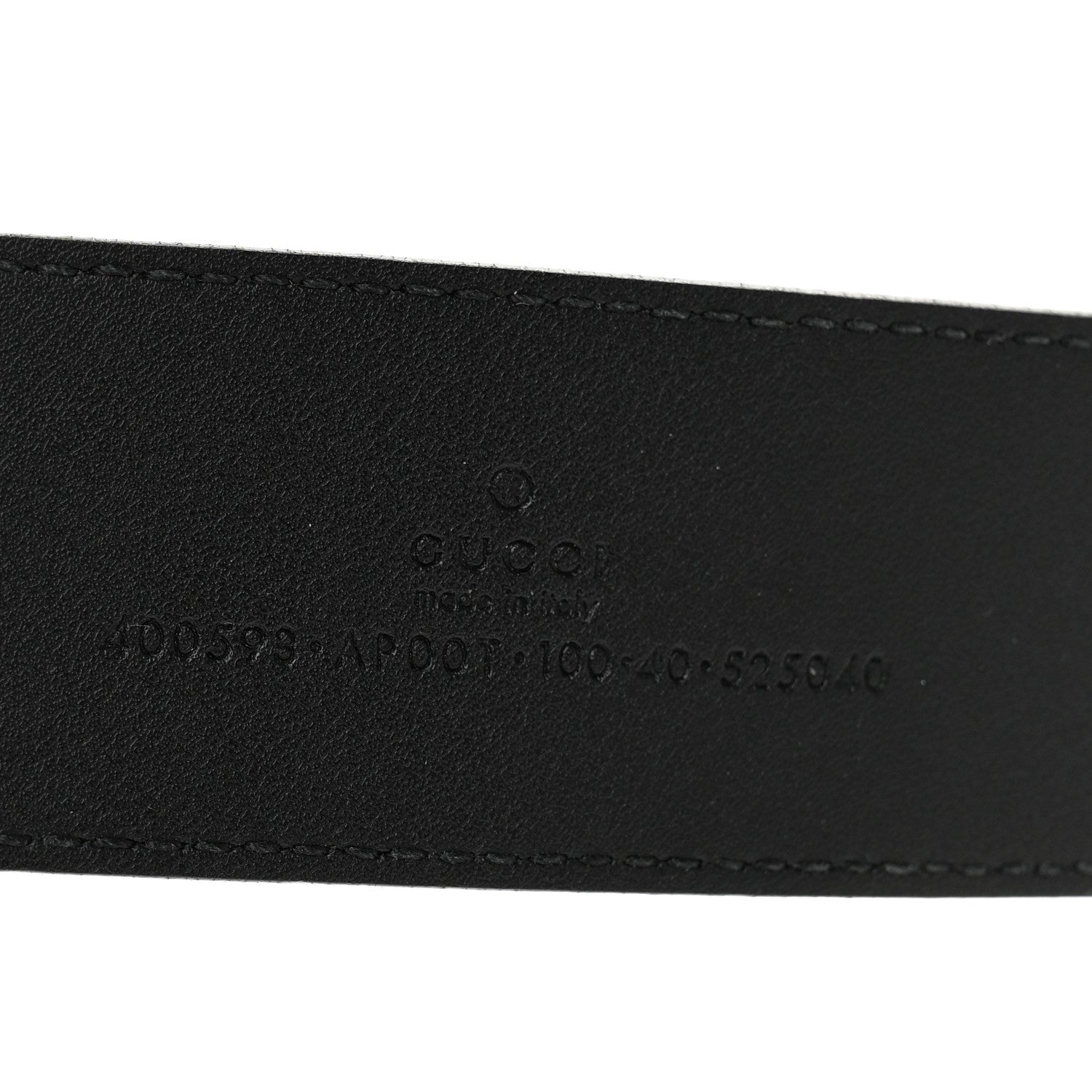 Gucci Calfskin Double G 40mm Belt 100 40 Black 3 of 5