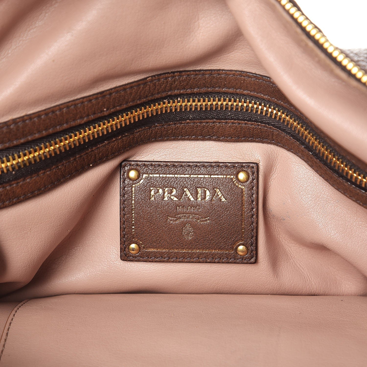 Prada Cervo Lux Deerskin Chain Bag Bruciato 7 of 10