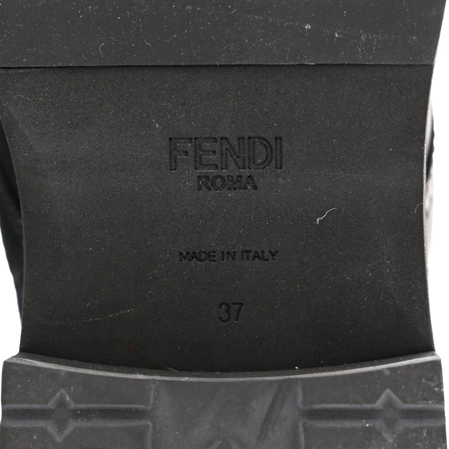 Fendi Calfskin Stretch Fabric Rockoko Biker Boots 37 Tobacco Black Marino 6 of 8