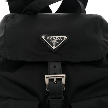 Prada Tessuto Nylon Saffiano Small Backpack Black 8 of 11