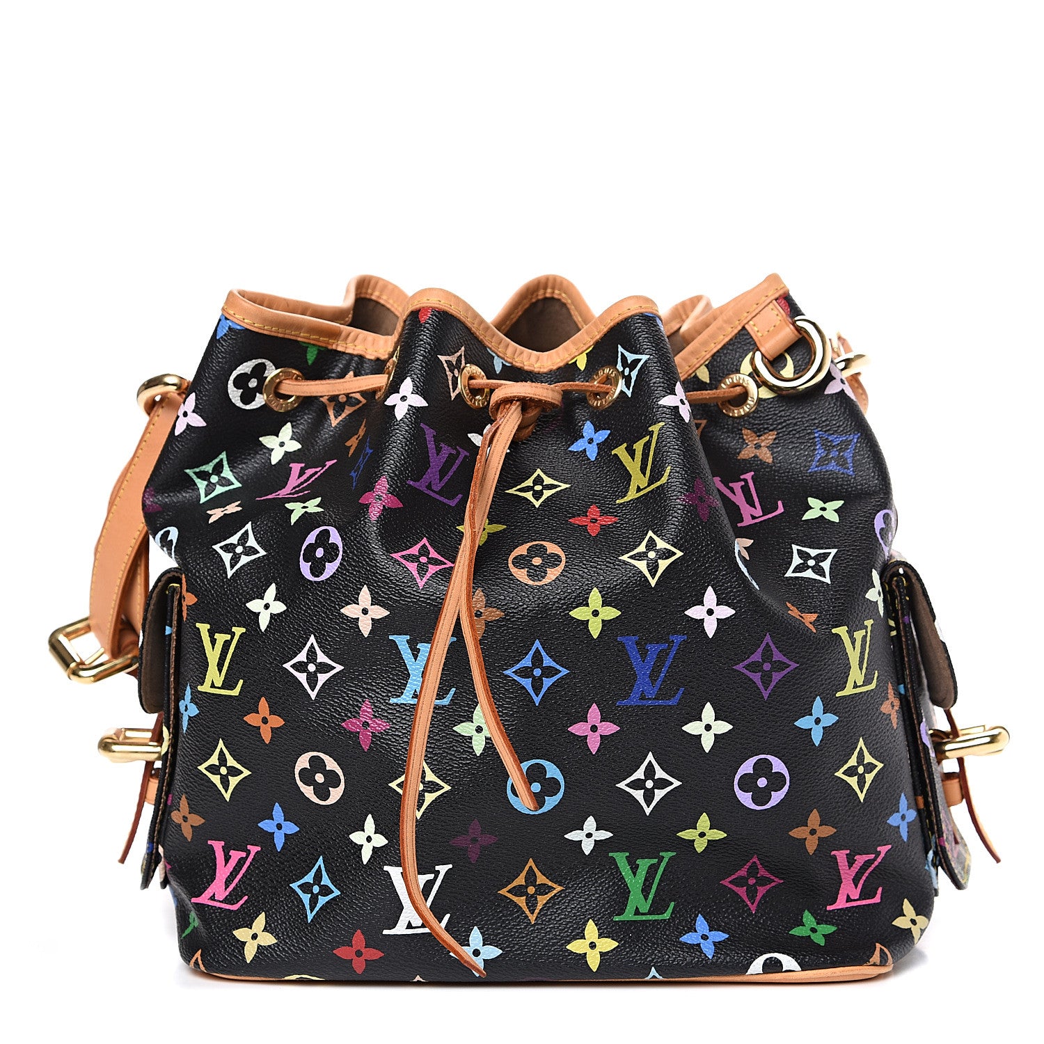 Louis Vuitton Monogram Multicolor Petit Noe Black 1 of 11