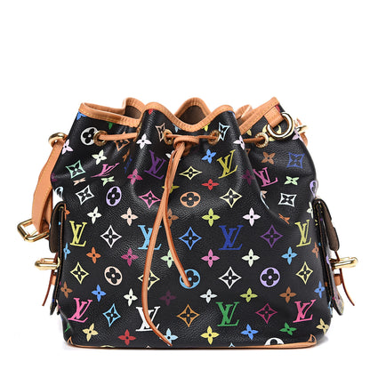 Louis Vuitton Monogram Multicolor Petit Noe Black 1 of 11
