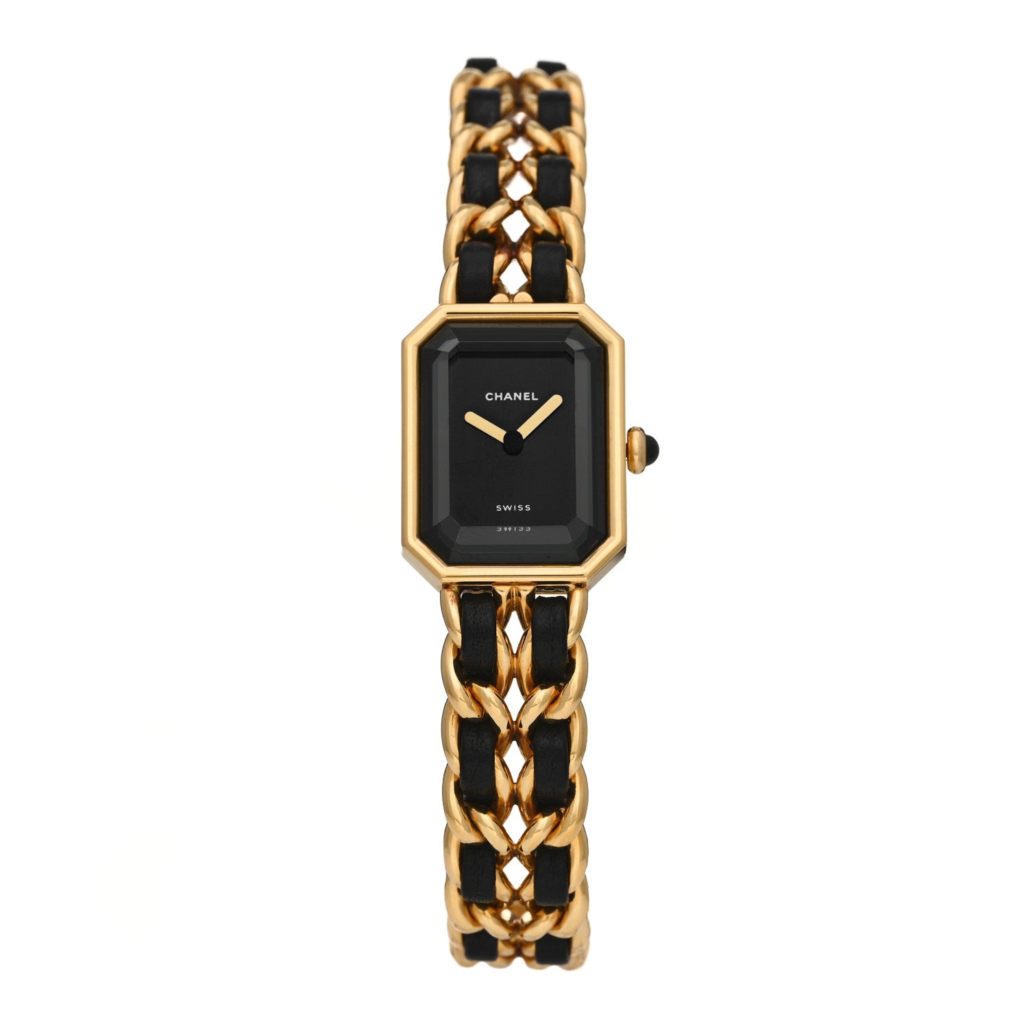 Chanel Stainless Steel Lambskin 20mm Chain Premiere Quartz Watch Gold M 1 of 4