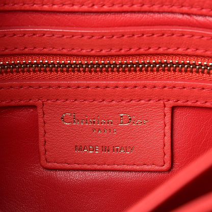 Christian Dior Calfskin Small Diorling Red 6 of 9