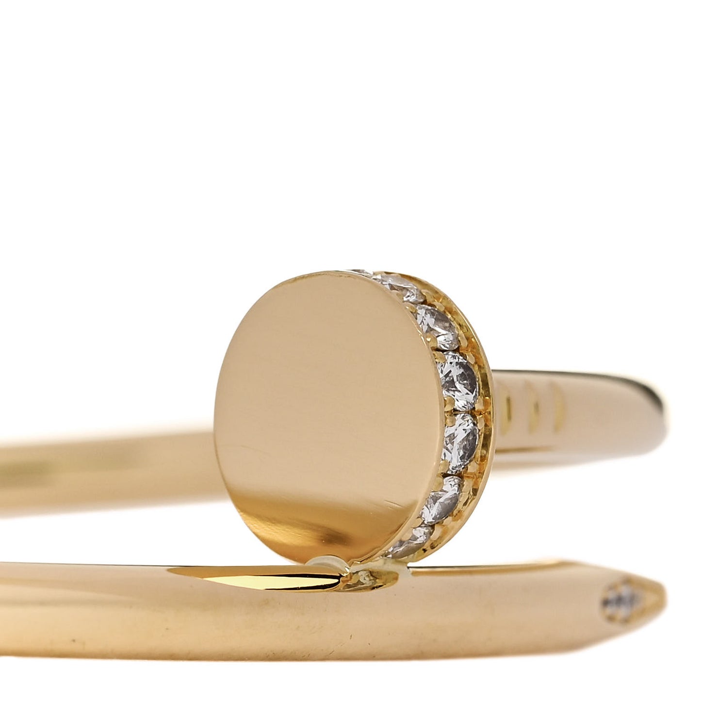 18K Yellow Gold Diamond Juste Un Clou Bracelet 17